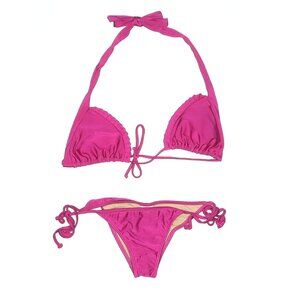 Luli Fama Hot Pink Bikini Set Size XS